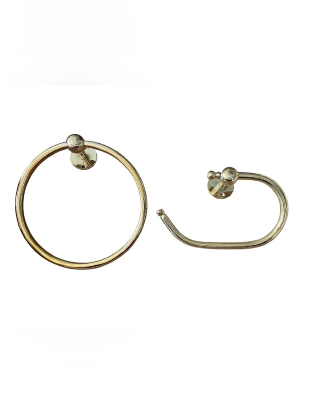 2 / Brass towel holders